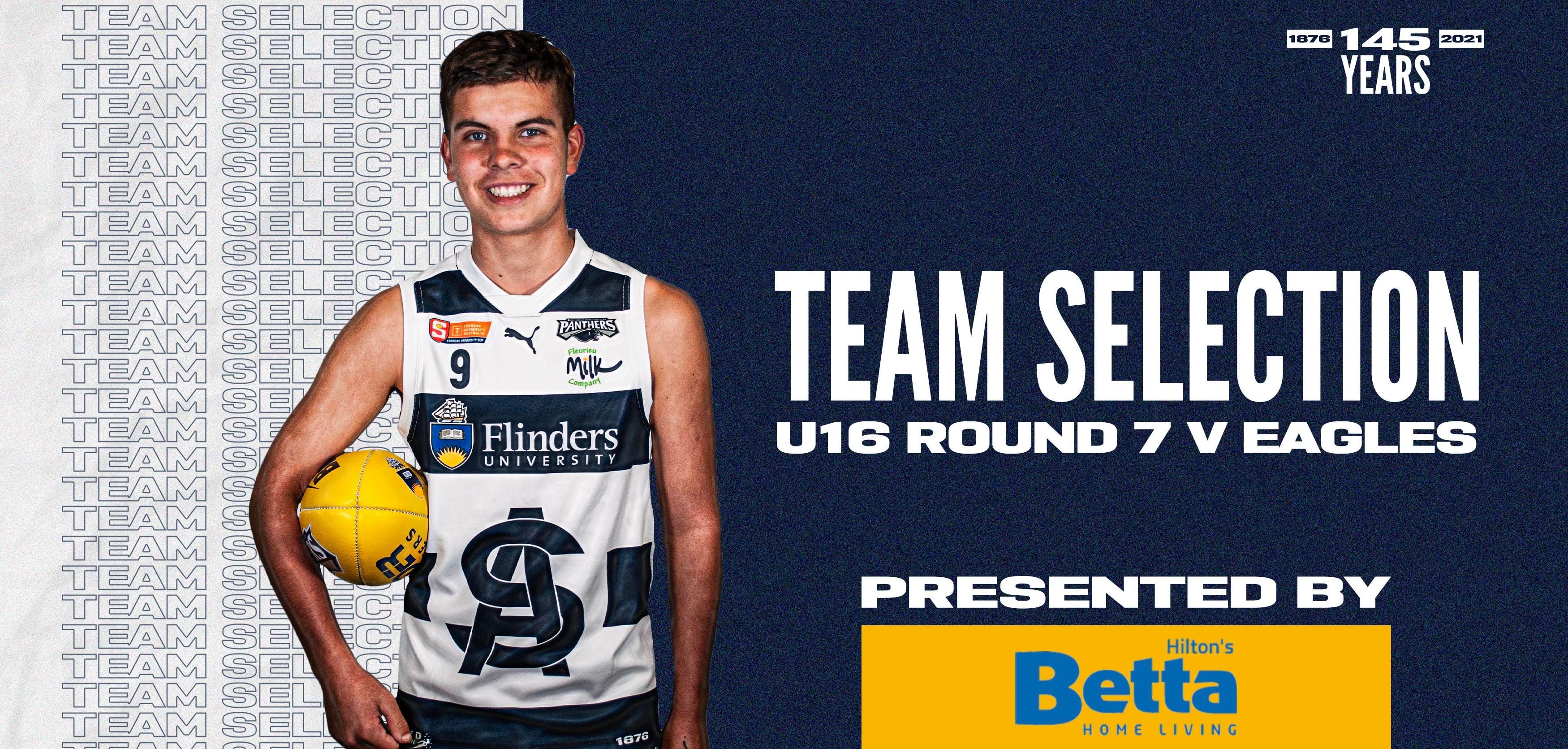 BETTA Team Selection: Under-16 Round 7 vs Eagles BETTA Team Selection: Under-16 Round 7 vs Eagles